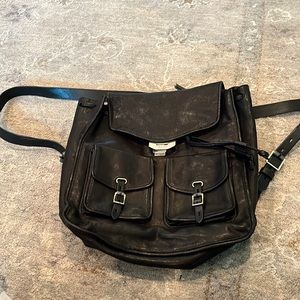 Rag & Bone black leather back pack